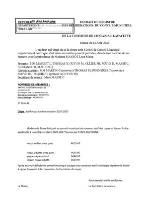 Tarif Repas Cantine 20262027docx