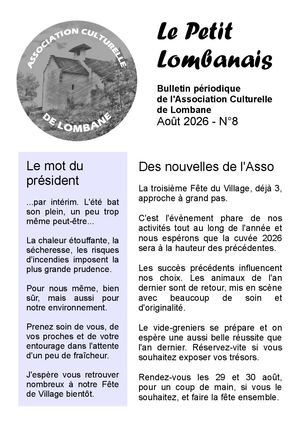 Le Petit Lombanais N°8