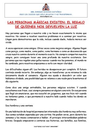 Las Personas Mágicas Existen