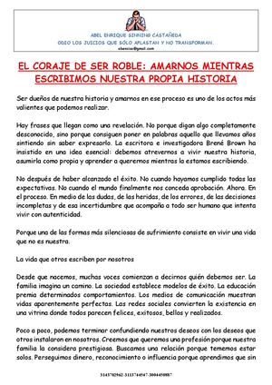 El Coraje De Ser Roble