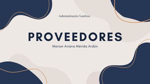 Portafolio Proveedores. Marian Mérida