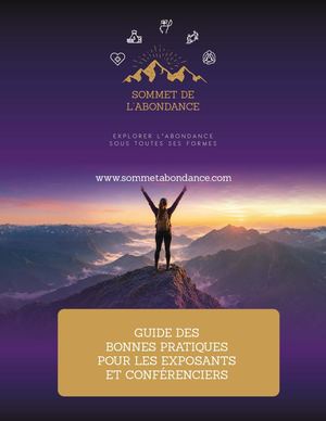 Guide des Bonnes Pratiques - Sommet Abondance 2026