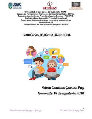Transposición Didáctica Comunicacion Y Lenguaje 222