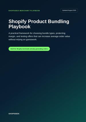 Shopify Product Bundling Playbook 2026