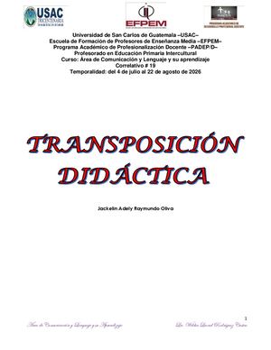 Transposicion Comunicacion Lic Leonel