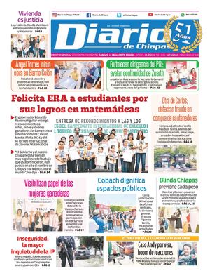 Portada, Sábado 15 De Agosto De 2026