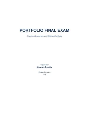 Portfolio Final Exam Finish