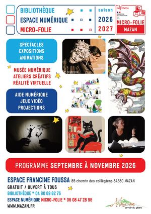 Programmation F. Foussa septembre à novembre