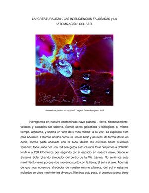 Creaturaleza Y Las Inteligencias Falseadas