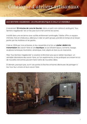 Livret Des Ateliers