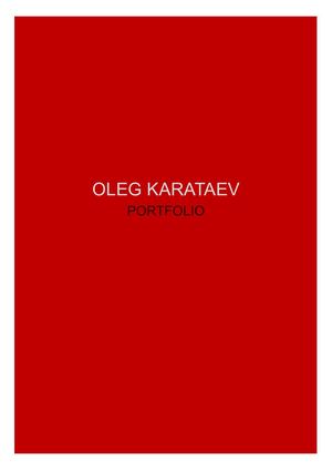 Portfolio OLEG KARATAEV