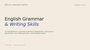 English Grammar Writing Presentation