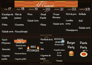 Menu Lundi 17 Au 23