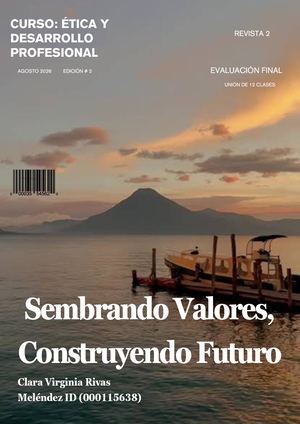 Revista Etica Y Desarrollo Profesional