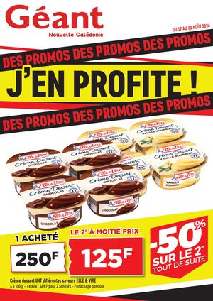 DES PROMOS J'EN PROFITE CHEZ GEANT DU 17 AU 30 AOÛT 2026