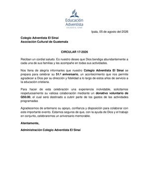 Aniversario 2026