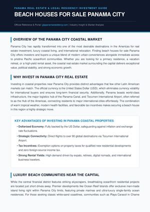 Beach Houses Panamá City Glp Properties