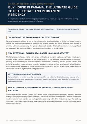 Buy House In Panamá Guide Glp Properties