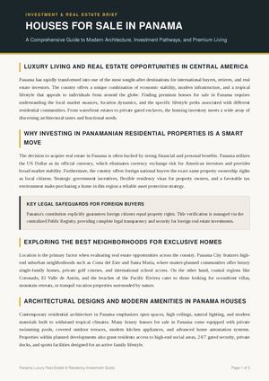 Houses For Sale In Panamá City GLP Properties