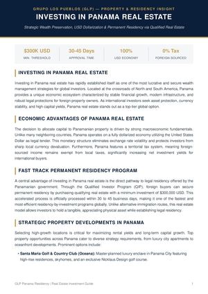 Investing In Panamá Real Estate GLP Properties
