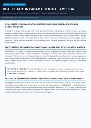 Real Estate In Panamá City & Central America GLP Properties