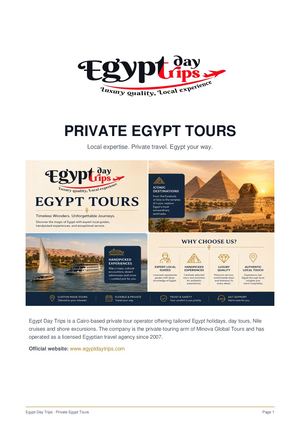 Egypt Day Trips - Travel Company