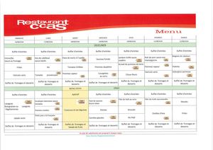 Menus Du 16 Au 22 Août 2026