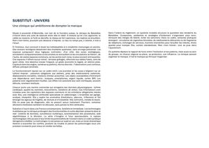 Substitut - Univers
