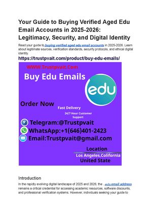 Your Guide To Buying Verified Aged Edu Email Accounts In 2025 2026