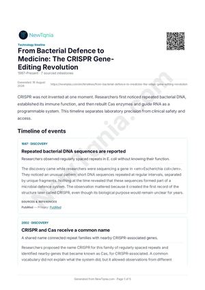 From Bacterial Defence To Medicine The Crispr Gene Editing Revolution En