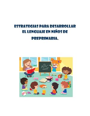 Estrategias Para Desarrollar El Lenguaje En Niños