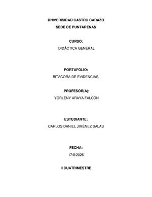 Portafolio Bitacora De Evidencias