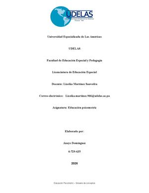 Glosario Educacion Psicomotriz Tabla Final Imagen Distinta Por Concepto