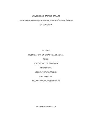 Portafolio De Didáctica