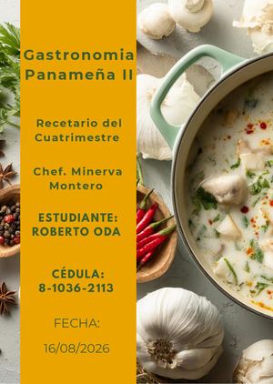 Recetario Roberto Oda