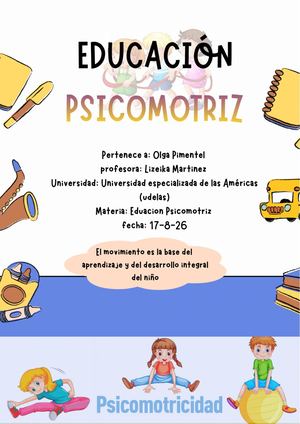 Educación Psicomotriz