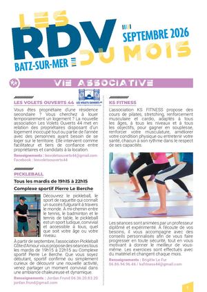 Rdv Du Mois Septembre 2026