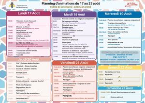 17 au 22 aout