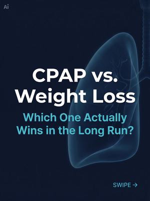 CPAP vs. weight loss for sleep apnea — which one actually wins in the long run?