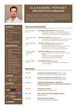 Alexandre Perinet Cv 2026
