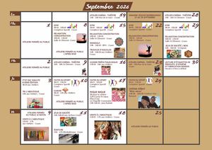 Calendrier Septembre Octobre 2026 Compressed