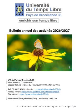 26 27 Catalogue Activités