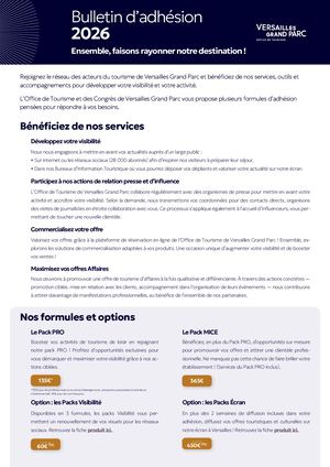 Bulletin d'adhésion 2026