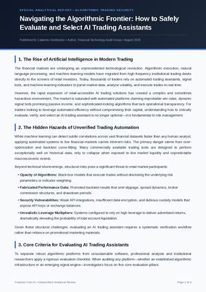 Navigating the Algorithmic Frontier: How to Safely Evaluate and Select AI Trading Assistants⁠