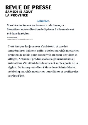 Revue De Presse 15 08 2026