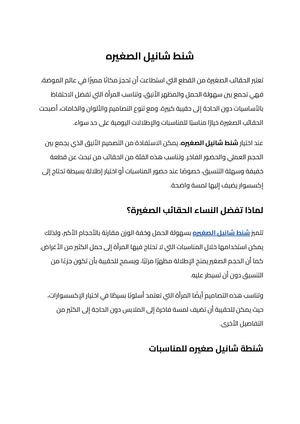 شنط شانيل الصغيره