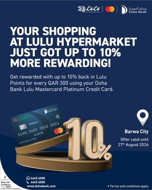 Doha Bank 10% Barwa City