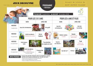 MERCREDIS Sept Oct Saint Sauveur - V