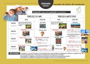 MERCREDIS Sept Oct 2026 Coutances - V