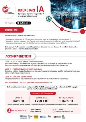 PMT Quick Start IA 3 Jours